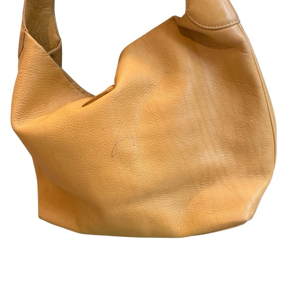 Dooney & Bourke Belvedere Logo Lock Hobo Bag Yellow Pebbled Leather - Picture 10 of 16